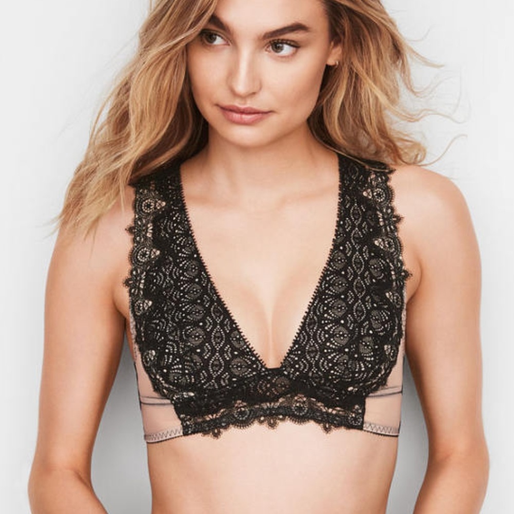 Victoria's Secret Longline Lace Bra Bralette - Picture 1 of 3
